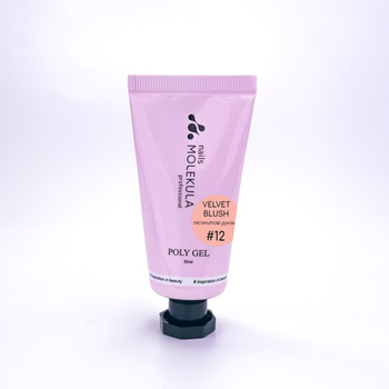 Molekula Professional Poly Gel Nr.12 Velvet Blush, 30 ml