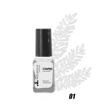 Molekula Professional Lakier do stampingu 01 - biały, 6 ml