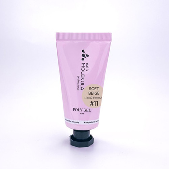 Molekula Professional Poly Gel Nr.11 Soft Beige, 30 ml