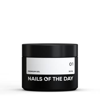 NAILSOFTHEDAY Premium Gel 01 - mleczno-biały żel budujący, 30 ml