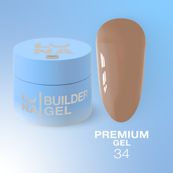 LUNAmoon Premium Gel Nr.34 - żel budujący, 30 ml