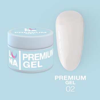 LUNAmoon Premium Gel Nr.02 - żel budujący, 15 ml