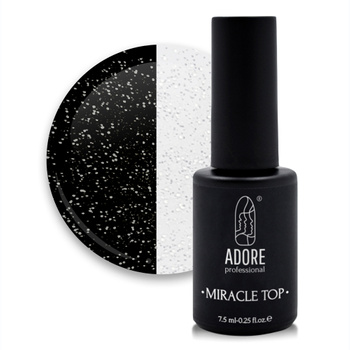 Adore Top Miracle 06, 8 ml - silver glitter