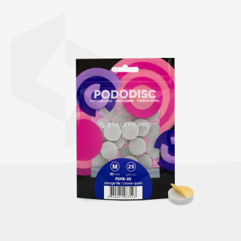 Wymienne polerki na gąbce do dysku do pedicure Staleks PODODISC M EXPERT, 25 szt