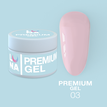 LUNAmoon Premium Gel Nr.03 - żel budujący, 15 ml