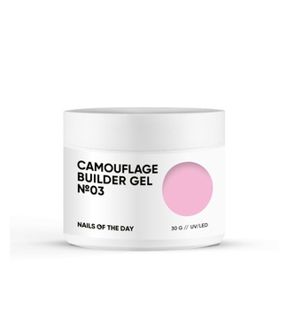 NAILSOFTHEDAY Camouflage Builder Gel 03 - różowy gęsty żel budujący, 30 g