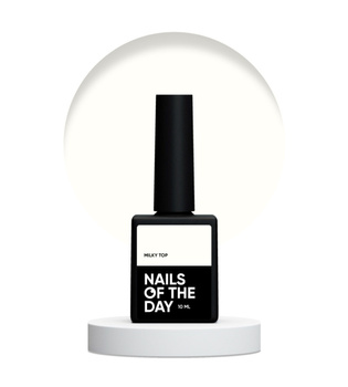 NAILSOFTHEDAY Milky Top - mleczny top bez lepkiej warstwy, 10 ml