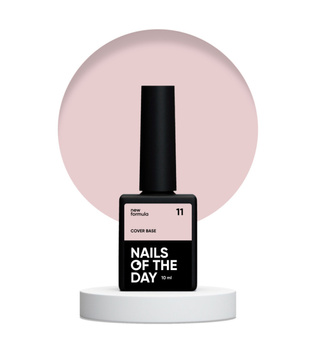 NAILSOFTHEDAY Cover base NEW Formula 11 - delikatny nude baza hybrydowa, 10 ml