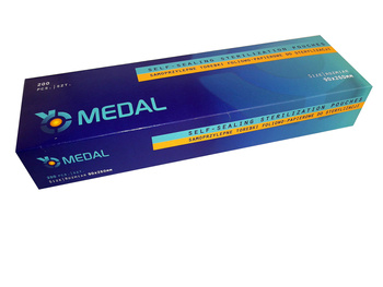 Torebki papierowo-foliowe płaskie Medal 90x260 mm 200 szt.