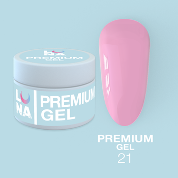 LUNAmoon Premium Gel Nr.21 - żel budujący, 30 ml