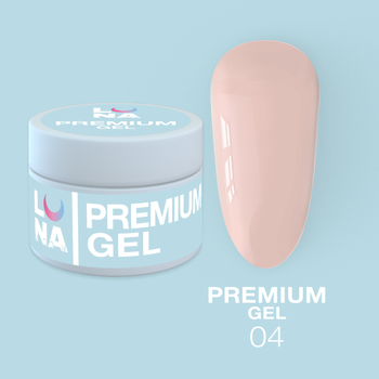 LUNAmoon Premium Gel Nr.04 - żel budujący, 30 ml