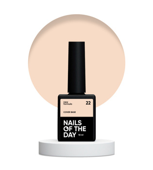 NAILSOFTHEDAY Cover base NEW Formula 22 - morelowa baza hybrydowa, 10 ml