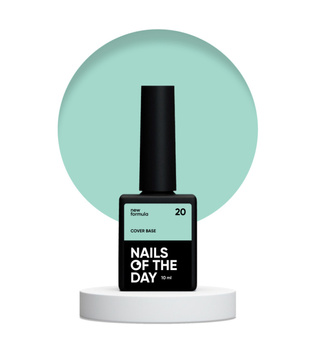 NAILSOFTHEDAY Cover base NEW Formula 20 - miętowa baza hybrydowa, 10 ml