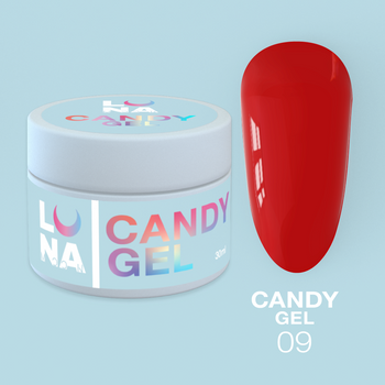 LUNAmoon Candy Gel Nr.09 - żel budujący, 15 ml