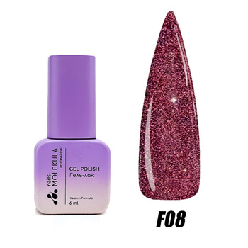 Molekula Professional Lakier hybrydowy Flash Effect F08, 6 ml