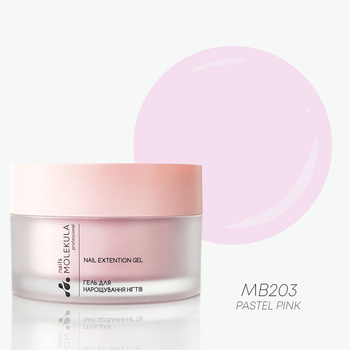 Molekula Professional Builder Gel Mousse MB203 - Pastel Pink, 30 ml