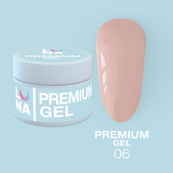 LUNAmoon Premium Gel Nr.06 - żel budujący, 30 ml