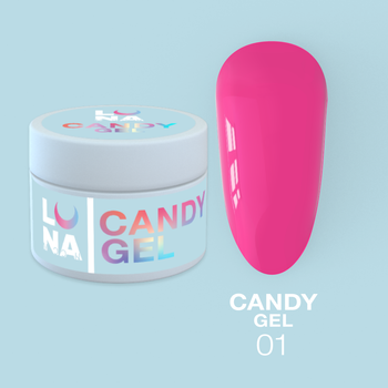 LUNAmoon Candy Gel Nr.01 - żel budujący, 15 ml