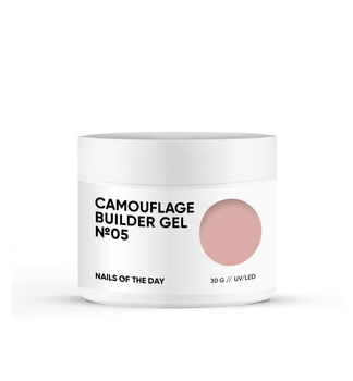 NAILSOFTHEDAY Camouflage Builder Gel 05 - beżowy gęsty żel budujący, 30 g