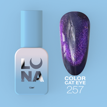 LUNAmoon Lakier hybrydowy Color Cat Eye Nr.257, 13 ml