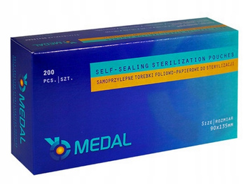 Torebki papierowo-foliowe płaskie Medal 90 x 135 mm 200 szt.