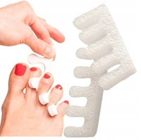 Separatory piankowe do pedicure białe - 20 par (40 sztuk)