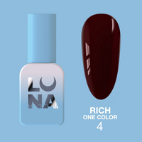 LUNAmoon Gel polish Rich One Color nr.4, 8 ml - lakier hybrydowy