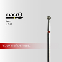 macrO Frez diamentowy kulka - czerwony, d 033