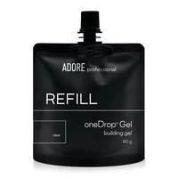 Adore Refill One Drop Gel Clear - żel do przedłużania paznokci, 60 g