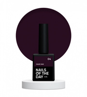NAILSOFTHEDAY Malbeck Base 04, ciemno-bordowa baza hybrydowa, 10 ml