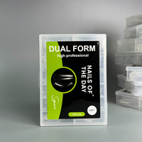NAILSOFTHEDAY Dual Form Square (Type 7) - górne formy do przedłużania (kwadrat dla paznokci rosnących w dół), 120 szt