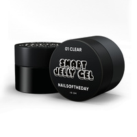 NAILSOFTHEDAY Smart Jelly Gel 01 - przezroczysty budujący żel-galaretka, 15 g