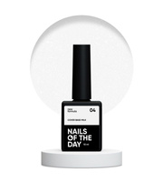 NAILSOFTHEDAY Cover base NEW Formula Milk 04 - półprzezroczysta mleczna baza hybrydowa ze srebrnym brokatem, 10 ml