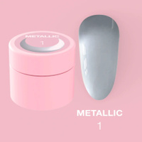 LUNAmoon Metallic Gel Nr.1 - metaliczna farba do paznokci, 5 ml