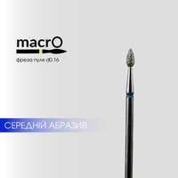 macrO Frez diamentowy kropla - niebieski, d 016